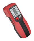 Studs Finders and Metal Detector Wall Scanner for Home Use with LCD Display for Wood, Metal, and Cable Scanning Tool Detector in red and black design.