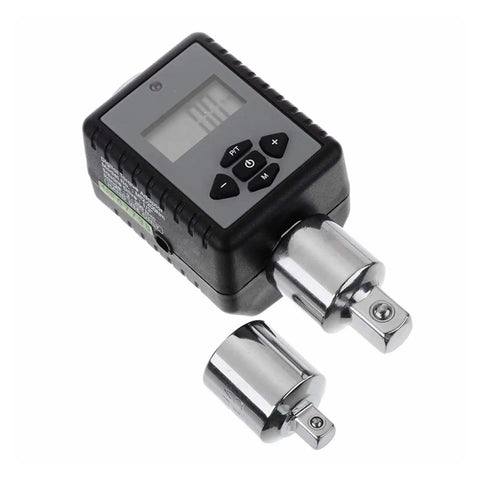 Digital Torque Gauge Adapter Kit For Ratchets 0.3 To 200Nm Adjustable Spanner Wrench Car Repair Tool Electric Torque Tester Precision Sound Alert Display For Auto Pros