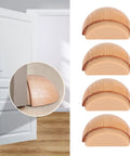 Heavy Duty Door Stops with durable synthetic wood and silicone construction, ideal for bedroom, bathroom, and office use.