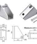 Built Tough 12V Linear Actuator With 10 Inch Stroke And Mounting Bracket, 900N Lift, IP65, technical drawing and specs