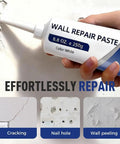 Drywall Repair Kit With Scraper For Holes And Cracks Quick Easy Wall Patch Solution For Small Damage At Home DIY Ready Mending Agent For Indoor Outdoor Surfaces Like Trim Doors And Cabinets Two Pack in use with paste tube.