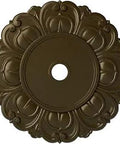 Brass Angel Ceiling Medallion With Hand Painted Detailing Outer Diameter Thirty-Two Inches Lightweight Durable