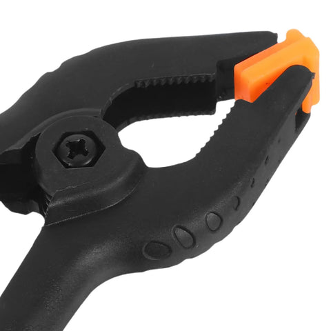 Super Durable Nylon Spring Clamps For Woodworking, Photography Setup, And Pool Cover Securing With Adjustable Grip Portable Clips black orange