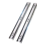 Pro Grade Stainless Steel Drawer Slides Three Section Ball Bearing Track Set Of 2 20 Inch 50 Cm Smooth Sliding Heavy Duty