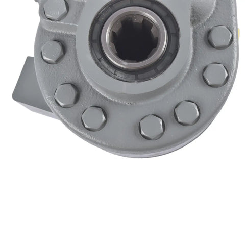 Close-up of 16.6 GPM Hydraulic Pump and Motor Pack for Beefy Lifts and Machinery, 540 RPM, 2250 PSI, SAE 12 Outlet SAE 16 Inlet