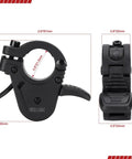 300X Thumb Throttle For Ebike Scooter And Electric Trike Universal 3 Pin Waterproof Connector Fits 24V 36V 48V 60V 72V Left Or Right Handlebar Easy Install No Grip Removal, black plastic, 22mm clamp