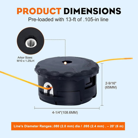 Speed Feed 400 Trimmer Head For Echo String Trimmers Beefs Up Your Yard Work Compatible With SRM225 SRM2100 SRM230
