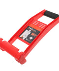 Heavy Duty Plasterboard Lifter With Non Slip Handles For Easy Drywall And Plywood Panel Handling Plus Ergonomic Design To Save Your Back From Labor, red plastic design.