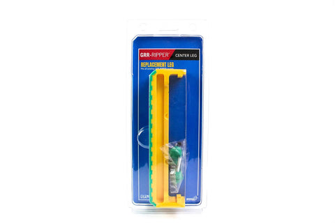 Replacement Center Leg For GRR-RIPPER 3D Push Block 1 Inch Adjustable Center Leg Universal Fit For Any GRR-RIPPER Model Yellow With Green Grip Micro Jig GRP 3Y Style Usa Made, packaged view