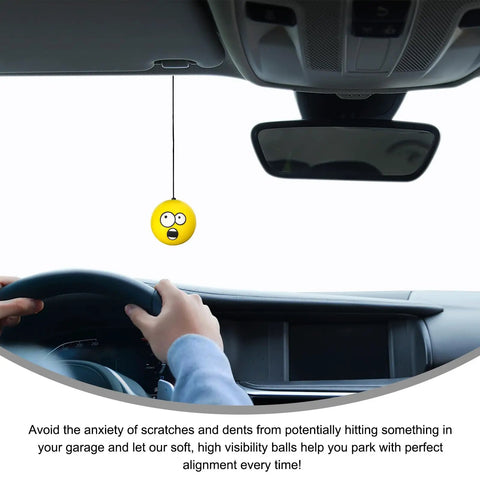 Double Garage Parking Aids With Retractable Ball Stopper inside vehicle for safer parking guidance.