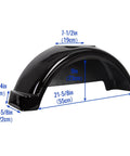Trailer Fenders With Built In Skirt And Steps 2 Pack Fits Single Axle Trailers With 13 Inch Wheels Plastic Black Fenders