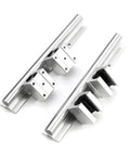 Aluminum Block 16mm Linear Motion Ball Bearing Slide Kit With SBR16 Guide Rail For CNC Projects Heavy Duty 4 Piece Set, rail and blocks