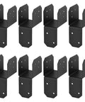 8 Pack 2x4 Post Caps Tie Bracket for Pergola and Decks, Joist Anchor Connector, 17 Gauge Steel with Powder Coat, Fits 1.5 Inch Beams