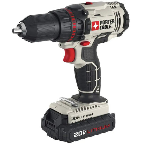 20V Max Cordless Drill and Driver and Impact Driver Combo Kit With 1/2 Inch Chuck and 1/4 Inch Impact, side view.
