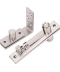 Concealed Door Pivot Hinge Stainless Steel Heavy Duty Brushed Finish 180 Degree Rotation 300 Lbs Load Capacity for doors
