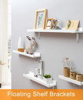 Floating shelves with 40 Pcs L Bracket Corner Brace Set Stainless Steel 2 Inch 50mm x 50mm for wood furniture support