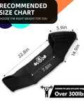 Sling Bench Press Band For Men And Women Power Weight Lifting Fitness Gear Push Up Assist Strength Training Equipment For Home Gym Adjustable Resistance Band Block, black design with logo, size dimensions shown.