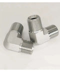 Premium Grade Pro Heavy Duty High Pressure Hydraulic Hose Elbow Reducer Fitting With Strong External Thread Connections Works Great For Pipe Size Switches From One Eighth To One Inch Wide For Smooth Pipeline Flow Changes You Love Today. silver metal elbow reducer fitting with external threads for hydraulic hose
