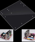 Open Air Computer Case For M-ATX Motherboard With Acrylic Transparent Frame And DIY Base Stand, Easy Install For Cooling