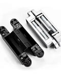 Heavy Duty Hydraulic Door Closer With Invisible Adjustable Hinge For Silent Auto Closing On Wood Or Steel Doors Top Notch Zinc Alloy Framework Rock Solid Three Way Alignment Smooth Swing Motion