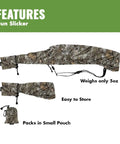 Heavy Duty Weatherproof Long Rifle And Shotgun Slicker All Weather Rain Guard Alpine Mountain Camo 38-56 Inch Barrels 2 Pack D24