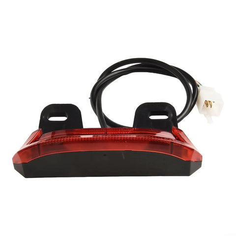 Ultra Bright 12V E Bike Taillight With Turn Signals And Brake Function For Night Rides Enhanced Safety System Reduces Accident Risk red ABS rear light with cable