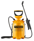 1.35 Gallon Pump Pressure Sprayer With Adjustable Shoulder Strap And Nozzle Safe Valve Rugged HDPE Build For Watering Fertilizing Cleaning And Garden Care