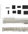Massive 1450 Pcs Connector Kit For PCB Pros Includes Versatile Male Female Terminals Crimpers And Housings Perfect For Electronics Prototyping DIY Projects Industrial Upgrades And Heavy Duty Circuit Work, black connector housings and metal crimp terminals