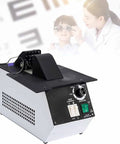Quick Fix Optical Frame Heater For Resin And Plastic Eyeglasses with adjustable controls and a pair of eyewear.