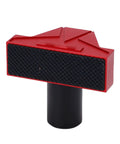 Bench Dog Clamp Set 2 Pack Press On Gear Locking With One Hand Operation in red, close-up view.