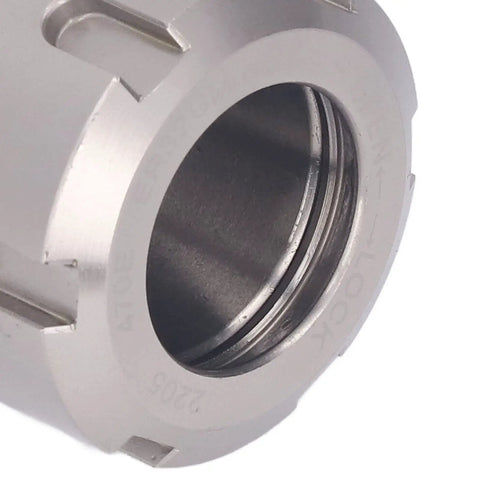 Hot Shop Ready CNC Lathe Collet Chuck Holder With Mega Precision And Super Tight Runout For High Speed 30k RPM Machining Jobs inner view.