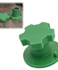 10 Lb Mig Wire Spool Adapter Replacement Hub Kit For Shop Welders Two Piece Set with green hand tight knob and raised pin.