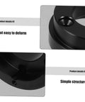 Close-up of black Steering Wheel Riser Adapter For Racing Cars Delivers Durable Plate Install Boosted Comfort And Control