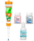 Digital pH Tester For Food With Spear Probe, calibration solutions and storage solution included.