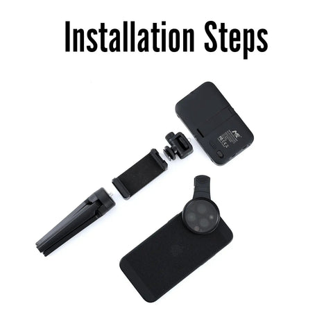 LED Tattoo Light Kit For Pro Grade Photos And Videos Clip On Photo Lights With CPL Filter 120 LED Beads No Glare Installation