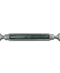 Heavy Duty Hot Dipped Galvanized Steel Turnbuckle Jaw And Jaw 3 8 Inch By 6 Inch Drop Forged Rigging Kit Pack Of Ten Heavy Hitter With 1200 Lb Strength, showcasing a sturdy tension hook.