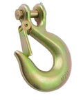 G70 Clevis Slip Hook With Latch 6600 Lbs Working Load Limit Heavy Duty Safety Chain Hook in corrosion-resistant metal