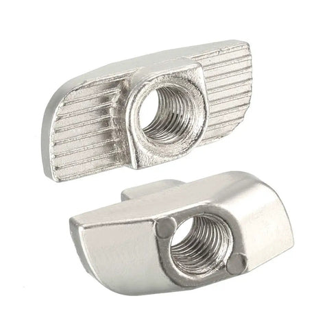 Sliding T Slot Nut M5 Half Round Roll In T Nut For 4040 Aluminum Extrusion Profile Nickel Plated Carbon Steel Pack Of 10