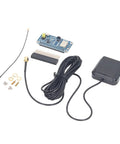 Dual Band GPS Module With L1 L5 Positioning Technology GNSS Expansion Board And RTK Function parts with cables and connectors.