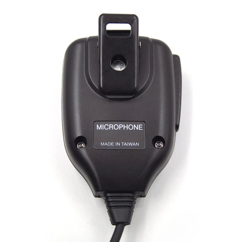 Back view of Two-Pack 1 Pin 2.5mm Walkie Talkie Microphone with 360° swivel clip for Two-Way Radios