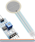Thin Film Pressure Sensor FSR402 for DIY Arduino Projects with resistance type transducer, voltage module, connecting cable.