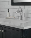 Woodhurst Chrome Bathroom Faucet For 1 Or 3 Hole Sinks No Fuss Deck Plate Vanity Faucet With Push Pop Drain Assembly Metal Construction