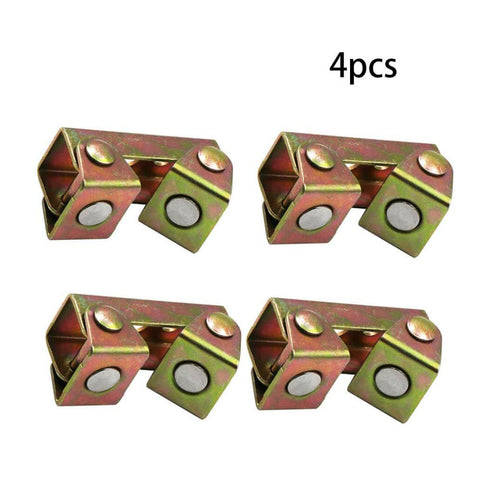 Pro Grade Magnetic Welding Clamps V Type Fixture Set, 4pcs stainless steel hand tools with adjustable magnetic bases.
