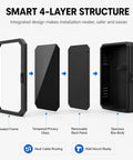 Heavy Duty Cold Rolled Steel Electrical Enclosure Built Tough For Outdoor EV Charger Boxes With Weather Resistance and Secure Storage showing smart 4-layer structure.
