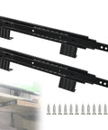 Heavy Duty Ball Bearing Drawer Slides For Cabinets And Keyboard Trays In 240mm Or 290mm Closed Length That Extend To 480mm Or 578mm, Supports Up To 40kg, mounted with screws