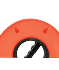 Close-up of the Heavy Duty 11 Inch Cord Reel With 150 Foot Capacity For Extension Cords, Rugged Orange Reel With Impact Resistant Housing.
