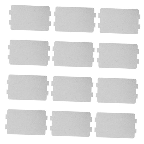 Mica Plate Insulation Sheets For Microwave Oven Heat Resistant Kitchen Mats 12 Sheets Per Pack 2 Sets Extend Oven Life And Efficiency With Reliable Mica Material displayed in a grid.