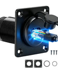 Wall Socket Pass Through Kit For Starlink Gen3 Gen4 Aluminum IP68 Waterproof RJ45 CAT6 Female To Female Bulkhead Panel