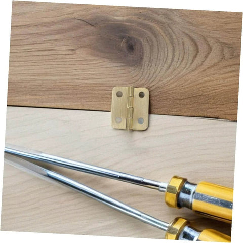 Miniature Iron Cabinet Hinges With Screws 40pcs For Jewelry Boxes And Wood Cases Round Corner Small Box Hinges 270 Degree