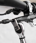 8mm Bike Crowfoot Wrench With One Quarter Inch Drive Torque Adapter tightening hydraulic disc brake hose nut on bike